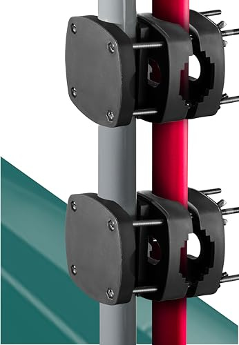 4happy Sonnenschirmhalter SunnyBoy 3.0, 2er Set - Platzsparender Ersatz für Sonnenschirmständer, Schirmhalterung bis zu 2m, Funktionale und Robuste Schirmhalterung, Schwarz