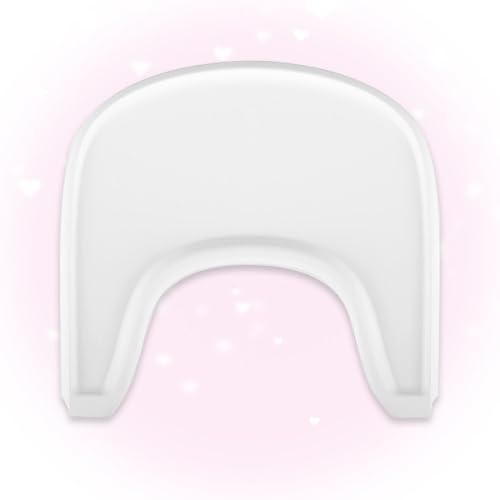 Tray Compatible with Stokke Tripp Trapp Chair, Ergonomic Curved Design, 100% BPA Free, Convenient to Use and Clean, Suitable for Babies 6-36 Months - White