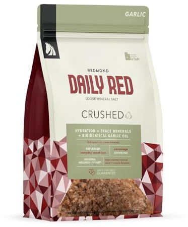 REDMOND Daily RED Crushed - Mineral Supplement for Horses (Garlic (5 LB))