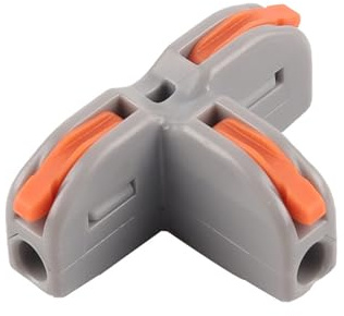 JOYELEC 15 morsetti di collegamento, T11, morsetti a collegamento rapido, morsetti compatti, 1 ingressi/2 uscite, cavo 0,08 – 2,5 (4,0 mm) mm², 250 V, 32 A