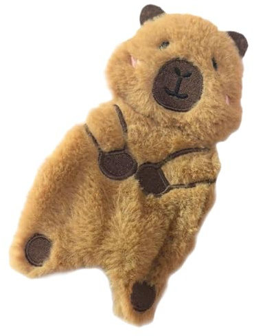Giocattolo per roditori per gatti - Giocattoli sonori a forma di Capybara per gatti - Forniture interattive per animali domestici gattini massaggiagengive per interni ed esterni uso quotidiano
