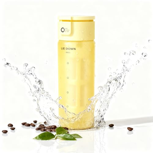 Doria 600ml Cold Brew Coffee Maker - Glass Cold Brew Tea Bottle, Iced Coffee Maker (Yellow)