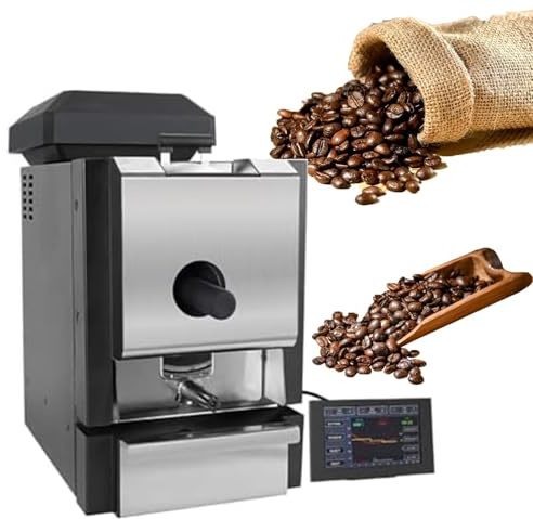 Kafferostare, Kafferostare, Dubbelt styrsystem med LCD-skärm, Bricka, Rökfilter, Inlopp i rostfritt stål, Fönster, Hemma-/kommersiellt bruk(240V)