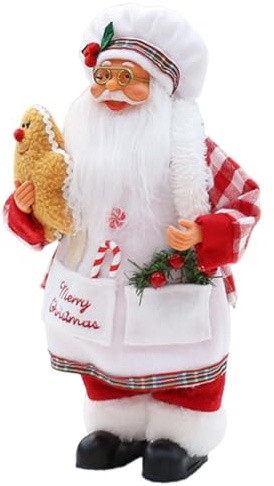 Generisch Décorations de Père Noël, Figurines de Père Noël, Figurine de de Père Noël d'hiver, Figurines de Collection de Festival de Dessin animé, décorations de Maison de Vacances pour Table