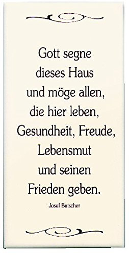 MaMeMi Keramikfliese 10x20, o.R, hell 'Gott segne.'