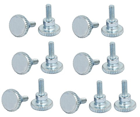 sourcing map 15 Stk. Rändelkopf Vollgewinde Rändelschrauben Bolzen Befestigungsmittel M3x8mm DE de