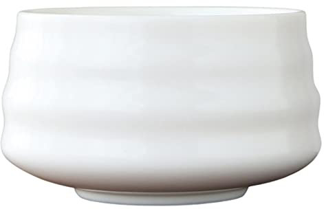 MagiDeal Tasse à Japonaise Vaisselle à Thé Fouet Poterie Résistant Aux Rayures Durable Matcha Bol pour Cuisine Ménage Thé, Blanc