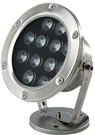 DAOTEX Faretto Subacqueo LED Luci Subacquee IP68 Impermeabile Basso Voltaggio 12/24V Acciaio Inox Faretti A Fontana Sommergibile per Stagni Piscina Cascata Giardino Illuminazione Del Paesaggio (Color