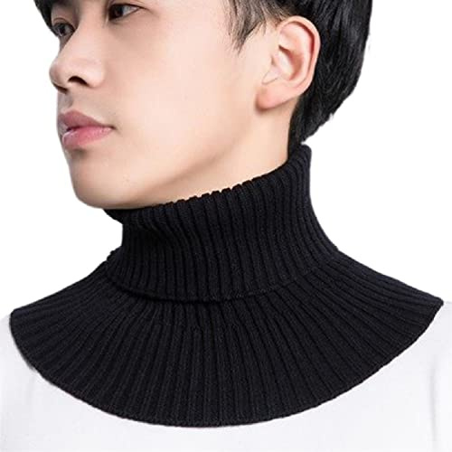 KLOVA Bufanda De Cuello Falso Para Hombre Y Mujer Bufanda De Punto EláStica Con Cuello Falso Bufanda CáLida De Invierno Para Ciclismo A Prueba De Viento Bufanda Envolvente Desmontable