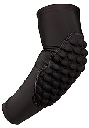 Montesy Mangas elásticas de seguridad para gimnasio, deportes, baloncesto, codo, codo, protector de brazo