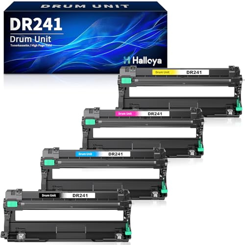Halloya DR-241CL DR 241CL Trommeleinheit Kompatibel mit Brother DR-241CL für Brother MFC 9332CDW Trommel DCP 9022CDW MFC 9142CDN HL-3142CW HL-3152CDW HL-3150CDW HL-3140CW MFC-9332CDW(4er-Pack)