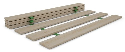 Nodax Super King Bed Size Slats - 100% Pine Wooden Replacement Slats, Each Slat 135mm Wide, Slats Fit 180cm Bed Width, Sustainable & Eco-Friendly Material, Easy to Assemble | Set of 8