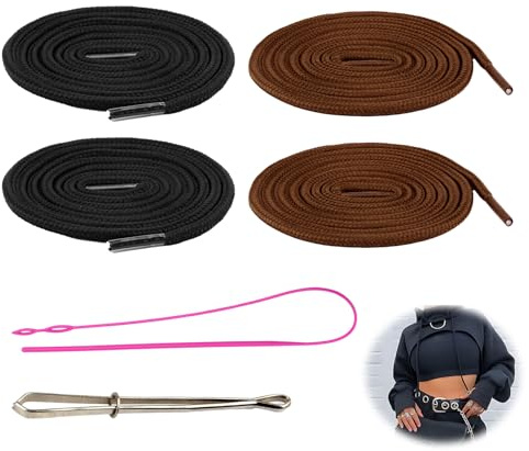 4 Unidades de cordón 150 cm Negro, 150CM Cordón de Repuesto de Algodón para Capucha y Cintura; Cordón para Pantalones de Jogging, Cuerda para Sudadera con Capucha y Cuerda para Pantalones