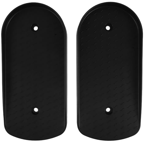 BUGUUYO 2pcs Black Plastic Foot Pedals for Elliptical Machine Replacement Stair Stepper Parts for Home Gym Fitness Equipment Stable Step Plate for Rowing and Climbing Workout Platforms