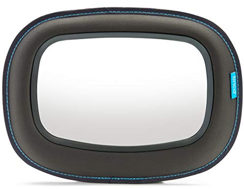 Munchkin Baby Car Mirror for Rear Facing Car Seats, Clear View Baby in-Sight Auto Mirror, Dark Grey