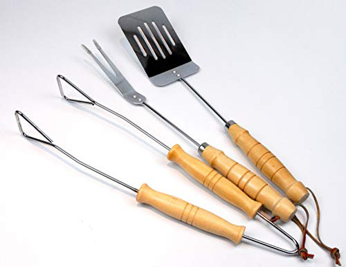 Mr. BBQ Grillbesteck-Set: Grillzange, Grillgabel und Grillwender