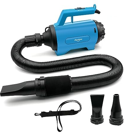shernbao Soplador Eléctrico 1200W Profesional para Coche, Hogar y Jardín | Secador de Alta Potencia con Boquilla de Precisión | Elimina Polvo y Hojas en el Cuidado del Césped(Azul)