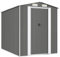 vidaXL Capanno da Giardino Grigio Chiaro 192x274x223cm Acciaio Zincato