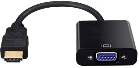 ISTARCOMPUTER Adaptateur HDMI vers VGA Haute Performance - Connecteur Mâle vers Femelle - Compatible PC Portable, PC Bureau, Moniteur, Projecteur - Résolution 1080p - Plug & Play