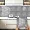 KITERI 10 Sheet Marble Tile Stickers, 30 * 30cm Grey Bathroom Tiles Self Adhesive Wall Tiles Stickers PET Marble Stick on Tile Peel and Stick Backsplash for Home Kitchen Decor