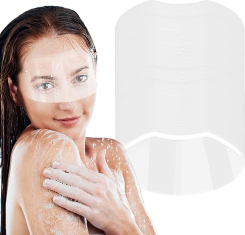 TOROKOM Protectores Faciales y Oculares para Ducha Protectores Transparentes para Maquillaje, Cejas y Extensiones de Pestañas, Ideal para Salones de Belleza (360)