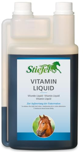 Stiefel Vitamina Líquido | 1000ml | para Caballos | con valiosas vitaminas, oligoelementos y aminoácidos para Caballos Deportivos, de Rendimiento y de cría