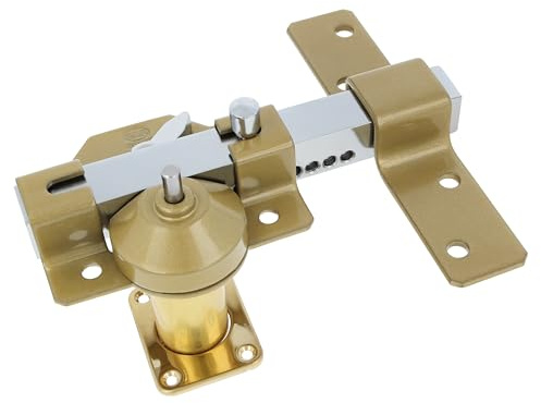 Amig - Cerradura de Sobreponer - 105 x 170 mm - Martelé - Cilindro de seguridad de 50 mm y Pestillo de Apertura - Resistente a la Extracción, Arranque y Rotura - Puertas de Entrada