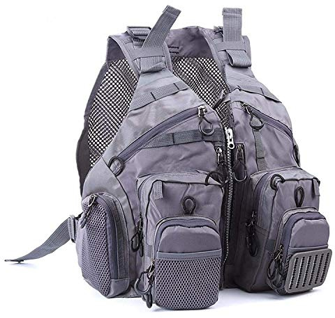 MAXIMUMCATCH Fly Fishing Vest Adjustable Size with Breathable Mesh (G-Mesh Fishing Vest)