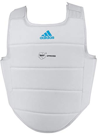 adidas Plastron de karaté WKF (Couleur : Bleu - Taille : XS)