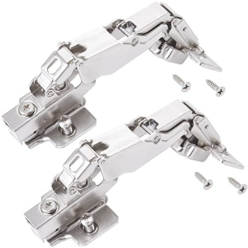 SOTECH 2 pezzi Cerniere grandangolari T52 Battuta interna 165° Cerniera a scodellino grandangolare Soft-Close incl. piastra di montaggio