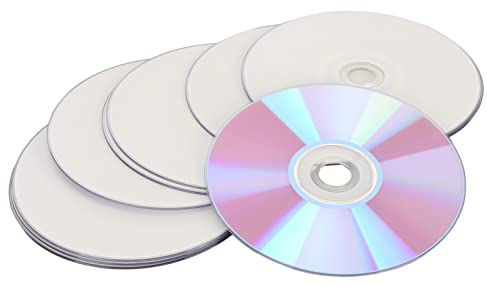 DVD R Blank Disc, 4.7GB Large Capacity Blank CDs, 16X High Speed Sturdy PC Multi Purpose Recordable Media Disc, for Music Video Photo Images (50PCS)