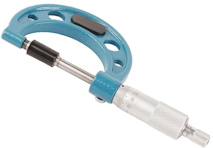 Micrómetro Exterior 0-25 Mm, Micrómetro de Alta Precisión Micrómetro Métrico Micrómetro Exterior Longitud Micrómetro Herramienta Calibrador Exterior Precisión 0,01 Mm (25-50 mm)