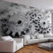 HAN MAN XIU Tapete Wandbild 3D selbstklebende PVC-Wandmalerei Zement grau mechanische Ausrüstung Wohnzimmer Schlafzimmer Dekoration Tapete