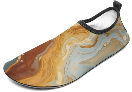 Marble Modern Art Wasserschuhe für Damen und Herren, Barfuß, schnell trocknend, Aqua-Socken für Strand, Surfen, Schwimmen, Wassersport, Stil:, 38/39 EU