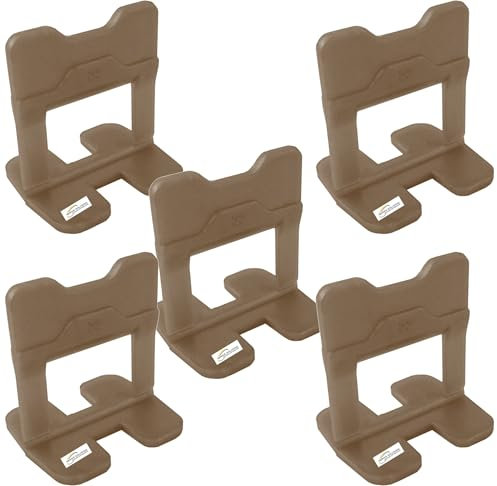 Sistema Di Livellamento Delle Piastrelle, 250 Pezzi 4mm Distanziatori per Piastrelle da Parete e Pavimento, Cunei Livellatori, Vari Spessori Disponibili (250 DISTANZIATORI, 4 MM)