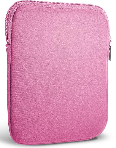 MyGadget Nylonfodral för surfplatta upp till 6 tum – vadderad väska för 12,5 x 17 cm – t.ex. Kindle Paperwhite – Resväska i rosa