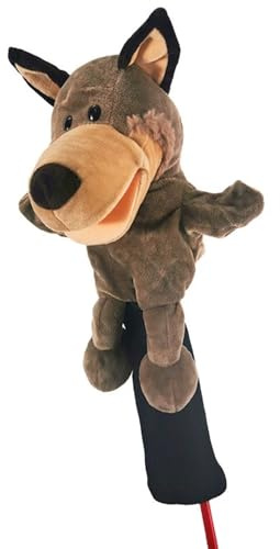 Golf Club Covers Funny Plush Animal Head Covers for woods and driver,Golf Club Supplies Gear Accessory for Women and Men