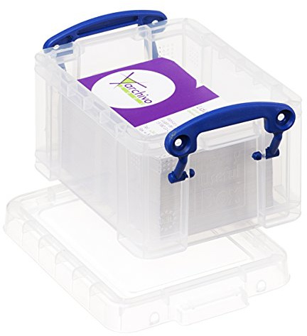 Archivo 2000 Really Useful Box, 0.3 L Polypropylene Transparent, American Style, Storage Box