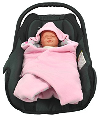 HOBEA-Germany Babydecke für kalte Tage, Farben Winterdecken: rosa mit Punkten