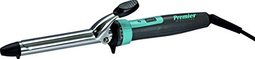 Bastilipo PREMIER BY BASTILIPO - Rizador de pelo Expert Series - Pinza de 19mm y 25W de potencia, color Antracita/Verde Agua Metalizado
