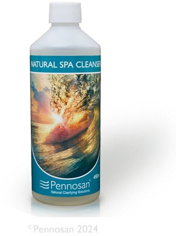 Pennosan Natural Spa Cleanser 490 ml | Up to 50 Maintenance Treatments | The Natural Choice | Non-Chemical Hot Tub & Spa Clarifier | For Crystal Clear, Clean Water