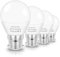 ZHENMING B22 Bajonett LED Glühbirne 6W Ersetzt G45 Golfballform 60W Glühlampe Leuchtmittel, 3000K Warmweiß 120V-265V 700LM Nicht Dimmbar B22D/BC Cap Lampen, 4er Pack