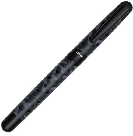 OHTO CR01 Ceramic Roller Pen • Camouflage Black • Black Ink