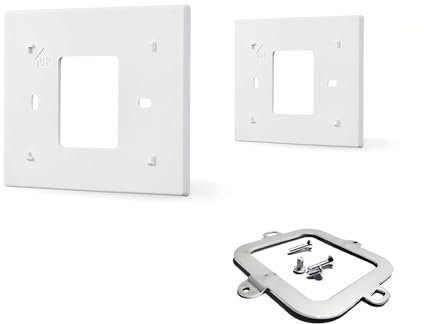 THP2400A1027W Thermostat Wall Plate Back Plate White Cover Assembly (1)