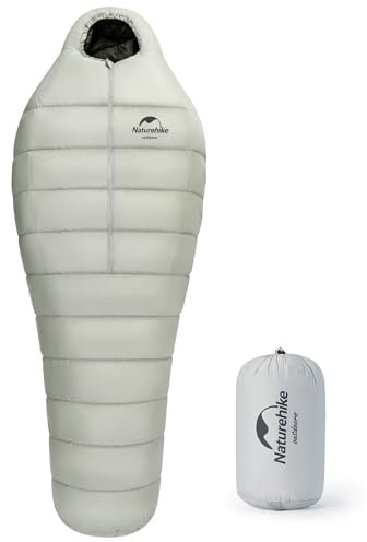 Naturehike Ultraleichter Daunenschlafsack 4 Season Mumienschlafsack mit 860FP Gänsedaunen für Erwachsene Camping Wandern Outdoor