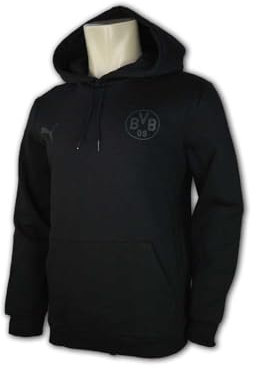 PUMA BVB Dortmund ESS Hoody schwarz, M Unisex