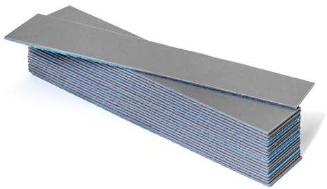 Aairhut 20 Stücke 120 x 20 x 1 mm Wärmeleitpad Thermal Pads, 9 W/m.K Leitfähiges Silikon Pad für M.2 SSD GPU Kühlkörper LED PS4 PS5 für Mehr bei Grau