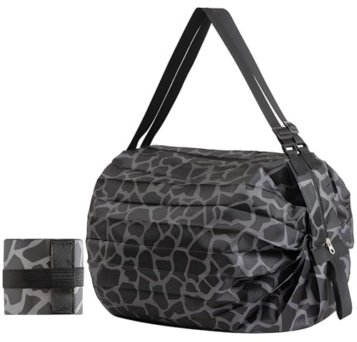Yenvory Bolsas de la compra plegables en bolsa, bolsas plegables reutilizables tela Oxford para viajes, fitness, compras, camping y ropa de invierno Nanobag, bolsa de compras plegable, 8 cm x 8.5 cm x