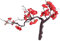 Vynetra Flores artificiales de seda con flores de ciruelo para festivales, bodas, fiestas en casa, jardín, decoración de mesa