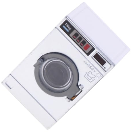 SOIMISS Miniature Machine à Laver pour Maison de Poupée avec Tambour Fonctionnel Réaliste pour Fille et Garçon Décoration Buanderie pour Jeu Imitation